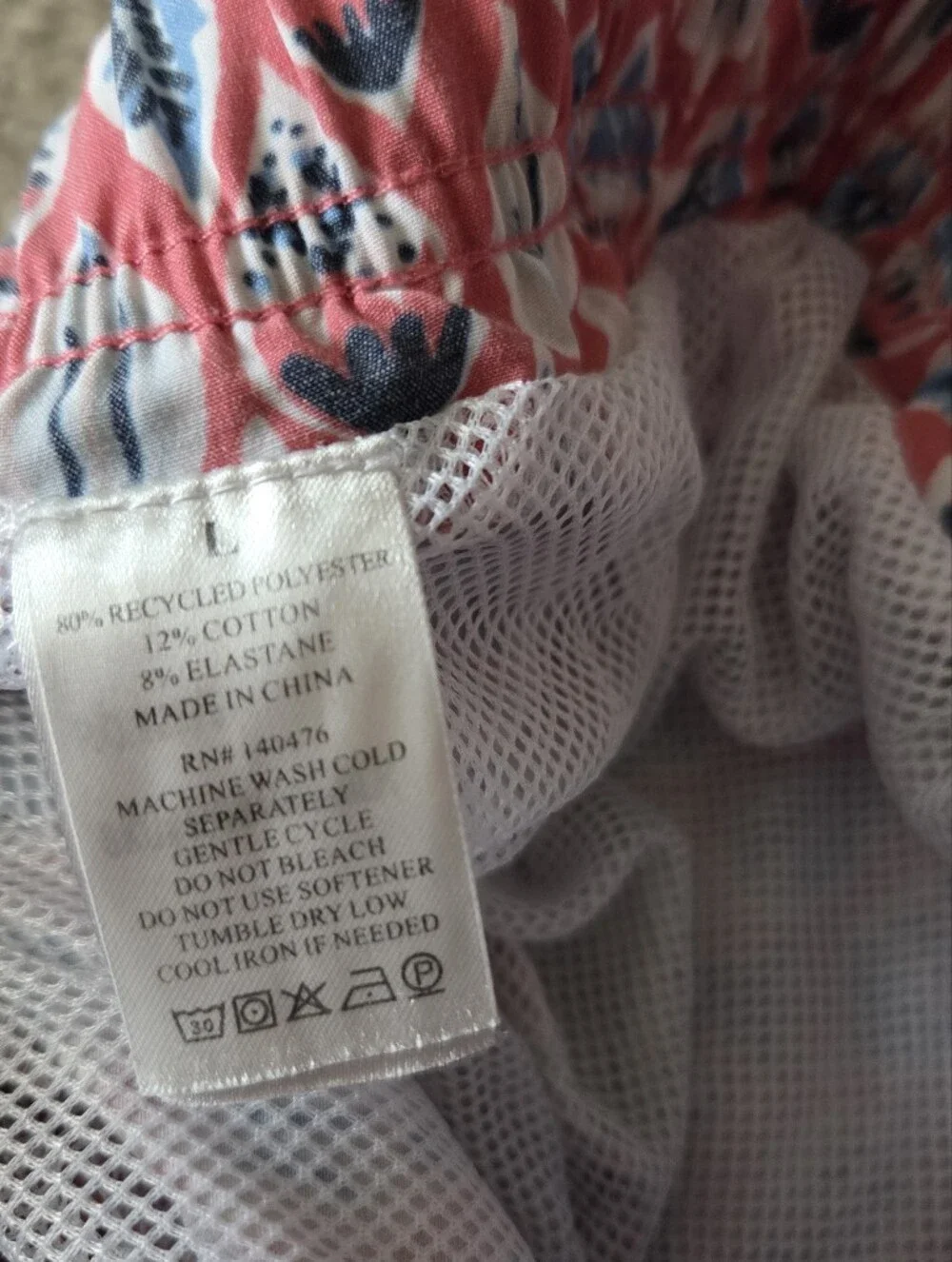 Faherty Men’s Pink‎ Patterned Cotton Shorts
